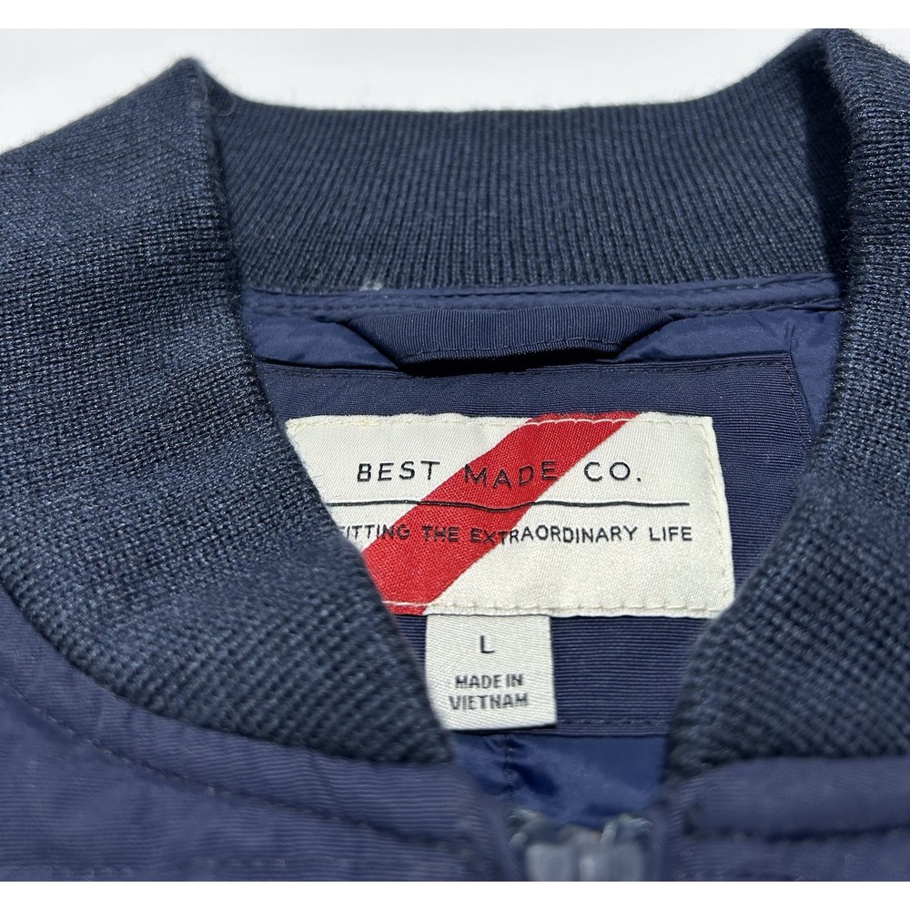 Best Made Co. Puffer Vest Men's Size Large Navy Blue Goose Down 800 Fill Quilted - Picture 10 of 10